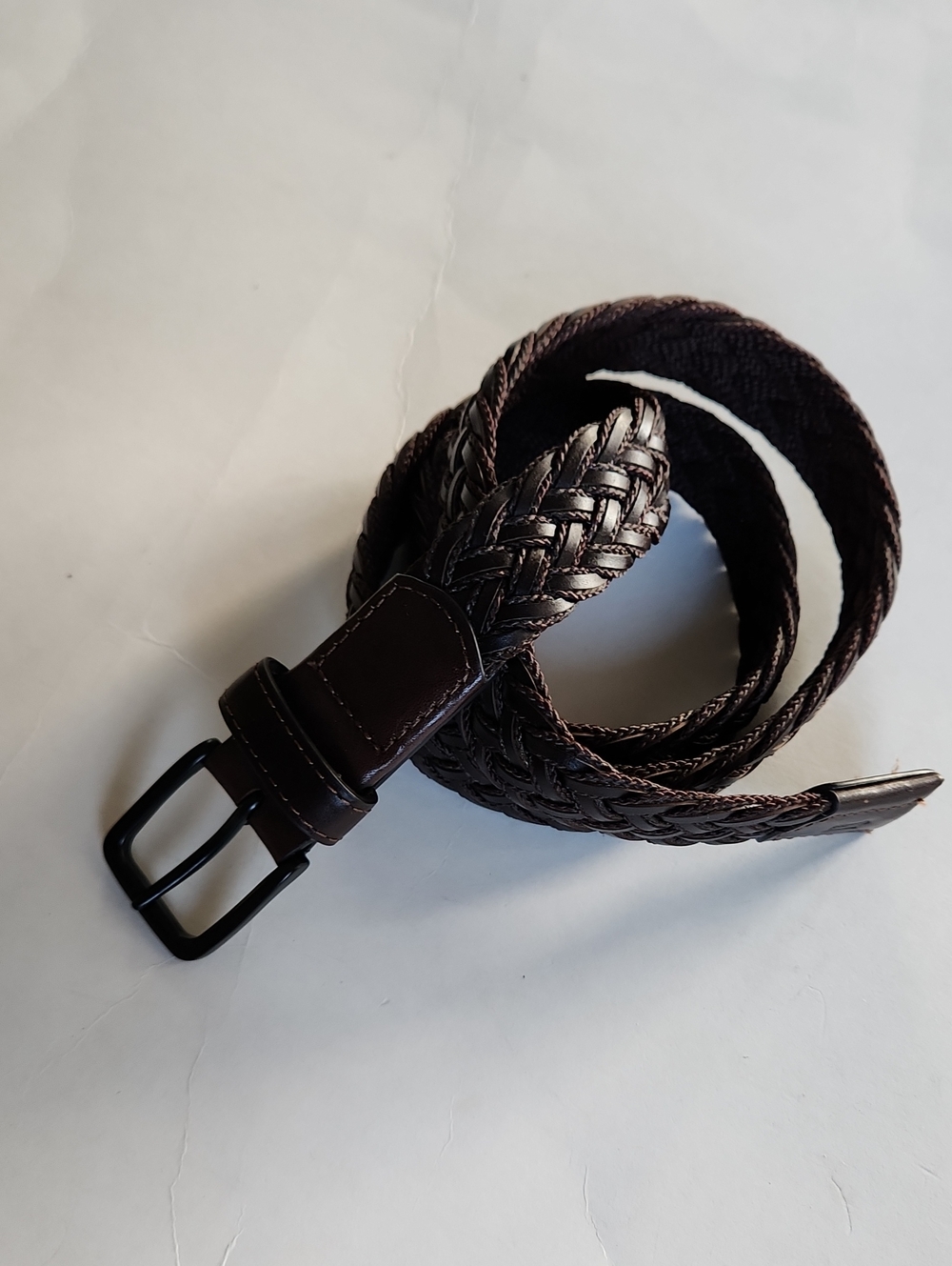 Dark Brown Classic Braided Belt
